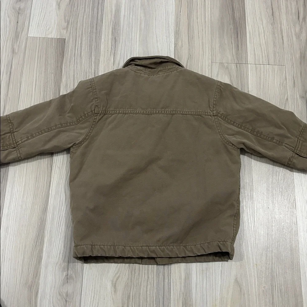 GAP Chore boys Tan Button‎ Up Canvas Barn Coat Jacket Size XXS